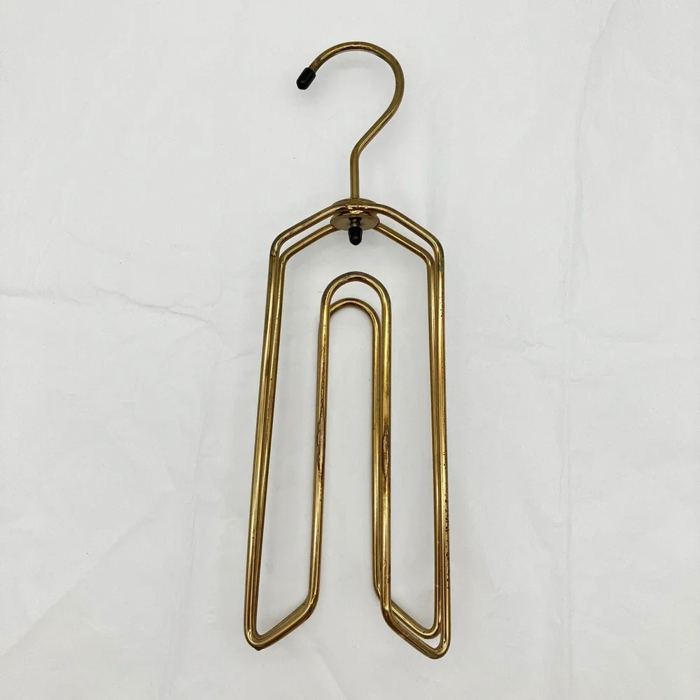Mission Industries Accessory Hanger Tie Monarch 12.5in Brass Vintage MCM Swivel